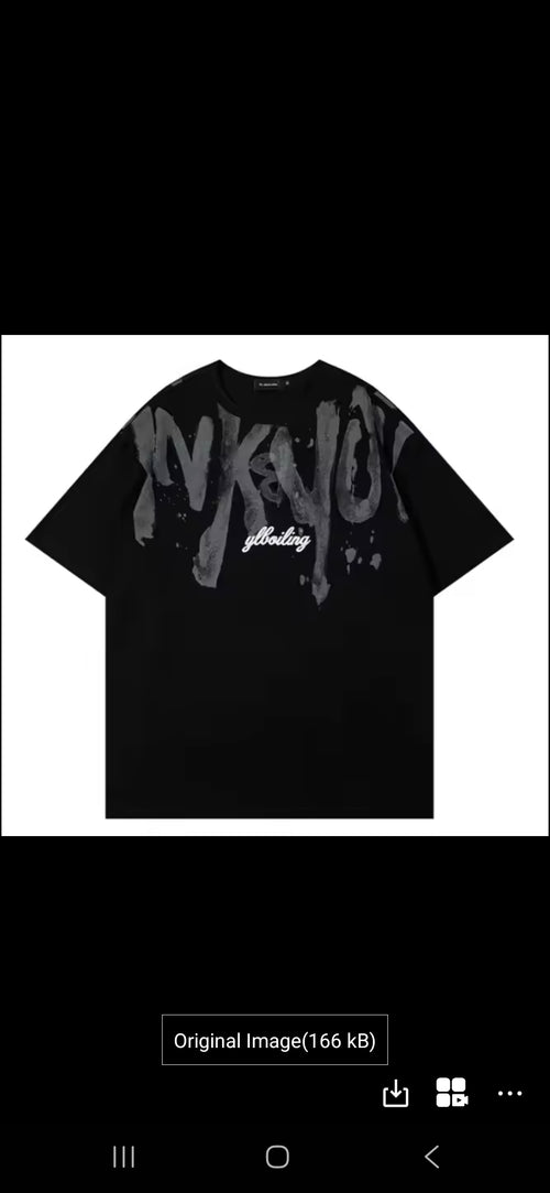 Abstract Paint Graphic T-Shirt – Modern Streetwear Style